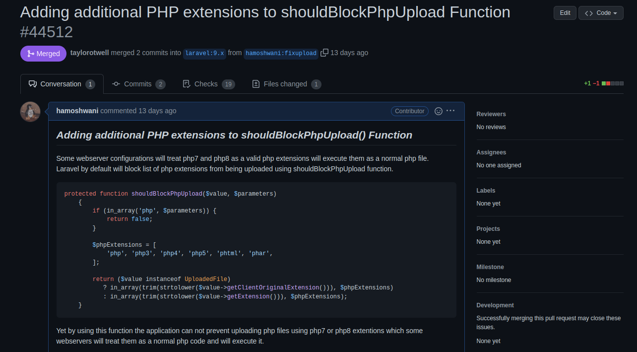 Bypassing Laravel Default File Upload Validation